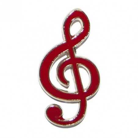 PIN CLAVE DE SOL ROJA GMUSICAL G Musical - 1