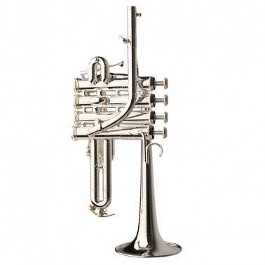 TROMPETA PICCOLO ADAMS AP1 CUSTOM SERIES SILVER PLATED GOLDBRASS 1