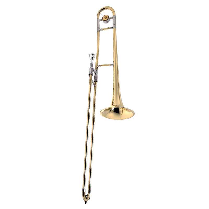 TROMBON SIMPLE BESSON 1030 L LACADO TUBERIA ESTRECHA -1