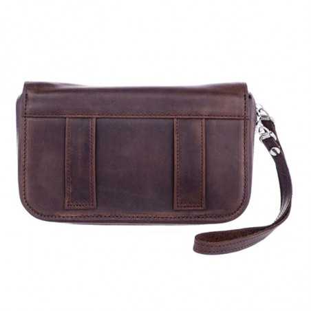 FUNDA 4 BOQUILLAS TROMPETA KGUBRASS PIEL MARRON -3