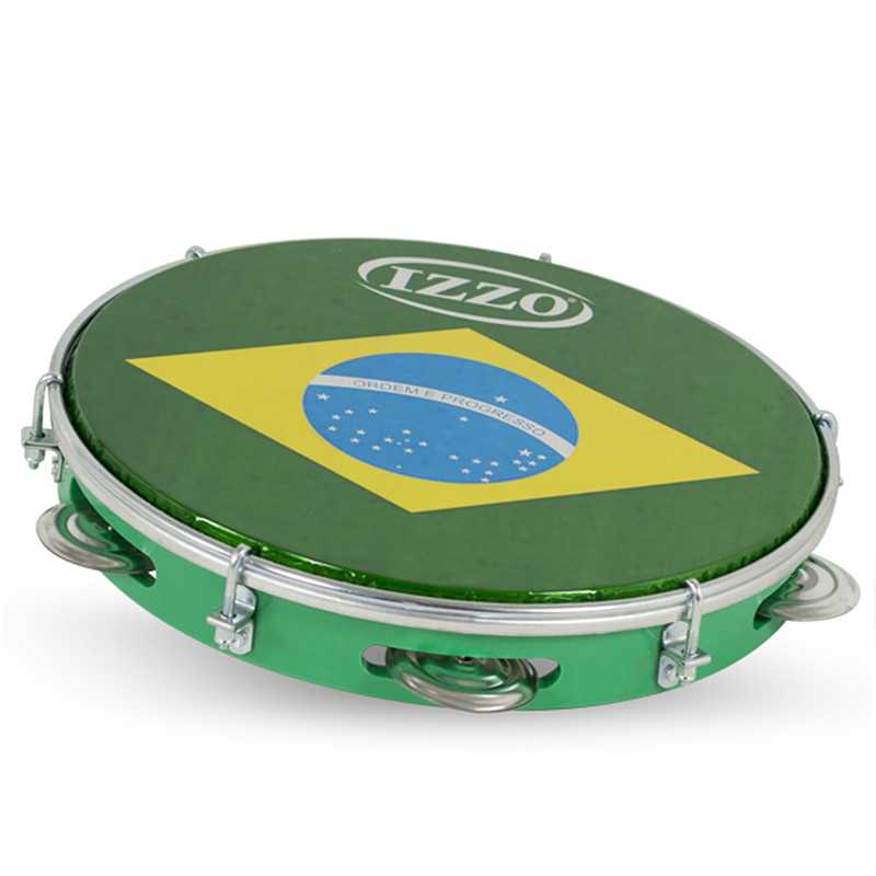 PANDEIRO IZZO 10" ABS COLOR VERDE IZ3438