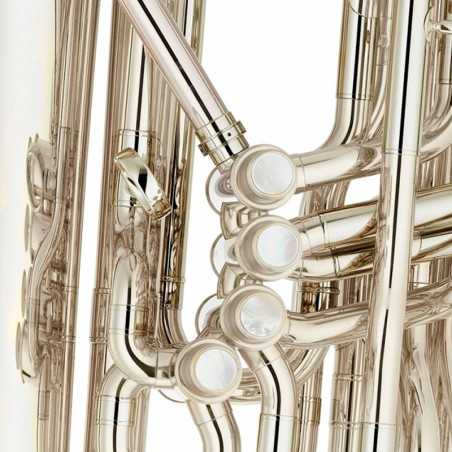 TUBA YAMAHA YCB-621S 3/4 EN DO PLATEADA - 4