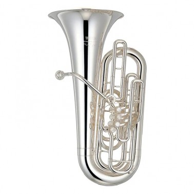 TUBA YAMAHA YFB-621 S CUSTOM 3/4 PLATEADA EN FA - 1