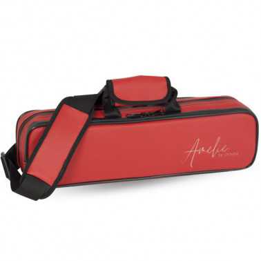 ESTUCHE FLAUTA TRAVESERA ORTOLA 390 BRG SERIE AMELIE ROJO