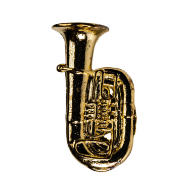 Pin tuba G Musical 18k gold